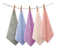 SAFIGLE 10 pièces Lingettes Démaquillantes Microfibre pour Visage Serviettes de Nettoyage Confortables et Absorbantes Mélange de Pours Femmes Réutilisables et Lavables Machine