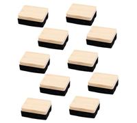 SAFIGLE 10 pièces Lot de Gommes Bois pour Tableau Blanc et Effaceurs Velleda Feutre Anti-poussière Petits Effaceurs Multifonctions pour Bureau et Enseignement