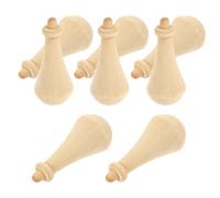 SAFIGLE 10 Pièces Ornement de Fête en Bois Brut à Peindre, Décoratif | Format Compact, Réutilisable, Style Mignon et Créatif, pour Scènes Festives et Décoration Intérieure