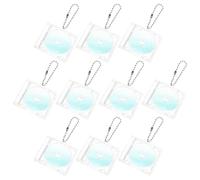 SAFIGLE 10 Pièces Pendentif Musical Dj en Plastique Forme Disque Vinyle Rétro, Porte-cd Vierge Style Vintage pour Décoration Quotidienne et Porte-clés Souvenir