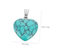 SAFIGLE 10 Pièces Pendentifs Pierre Naturelle Forme de Coeur pour Fabrication de Bijoux Charms Agate et Cristal Perles Artisanales pour Colliers Bracelets et Boucles Oreilles