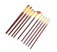 SAFIGLE 10 pièces Pinceaux Peinture Aquarelle Nylon Bicolore pour Débutants et Artistes Peinture Acrylique Gouache Portraits et Figures