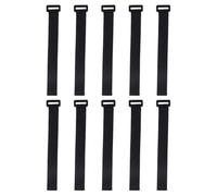 SAFIGLE 10 Pièces Sangles Réglables en Nylon Noir pour Tapis de Yoga et Divers Objets, Design Portable et Ajustable, pour Rangement la Maison Voyage