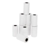 SAFIGLE 10 Rouleaux Rouleau de Papier Thermique Blanc pour Terminal de Point de Vente, Papier en Pâte de Bois, Impression Nette et Résistante, pour Restaurant et Hôpital