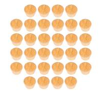 SAFIGLE 100 Caissettes à Pâtisserie en Papier Sulfurisé Résistant la Graisse, Taille Standard, Couleur Naturelle, Moules à Muffins et Cupcakes Jetables pour Fêtes, Mariages