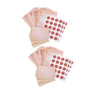 SAFIGLE 100 Ensembles Set Papeterie Vintage avec Papiers Lignés et Enveloppes Anciennes Autocollants Inclus pour Lettres Manuscrites Cartes de Vœux et Célébrations