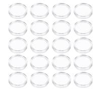 SAFIGLE 100 Pièces Boîte Monnaie Ronde Transparente Lot de Supports Protection Anti-rayures et Oxydation pour Amateurs de Monnaie