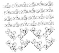 SAFIGLE 100 pièces Charms Pendants Alliage de Zinc Breloques DIY pour Fabrication de Bijoux Accessoires Durables pour Colliers Bracelets Porte-clés Graduation