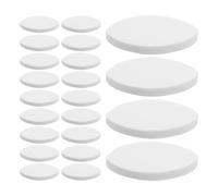 SAFIGLE 100 Pièces Éponge D'entraînement pour Faux Cils, Ovale, Blanche, | Simulation Réaliste, Support Stable, Résistante à Déformation, Classes de Cils