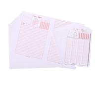 SAFIGLE 100 Pièces Fiche de Réponses pour Examen Administratif en Papier Technologie Lisible par Machine, Organisation pour Test Standardisé en Salle de Classe