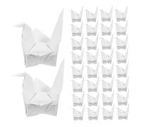 SAFIGLE 100 Pièces Origami Paper Cranes Blancs Pliage DIY Papier pour Décoration de Mariage Fête Anniversaire et Guirlandes Oiseaux Artisanales