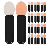 SAFIGLE 100pièces Applicateurs Mini pour Fard à Paupières Bâtonnets Pinceau Plat Noir Seule Face Outils Polyvalents pour Retouches Cosmétiques