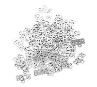 SAFIGLE 100pièces Breloques Porte-clés Alliage Numéros Petites Perles Pompons Colliers Pendentifs Décoratifs Boucles Oreilles Bricolage Porte-clés Ornement Breloque Vrac Accessoires de Loi