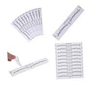 SAFIGLE 100pièces Règle à Sourcils Jetable avec Autocollants Mesure Précise des Sourcils Outil de Mise Forme