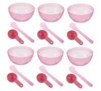 SAFIGLE 10ensembles Kit de Mélange pour Masques Faciaux Bols Plastique avec Spatule Applicatrice et Cuillère à Masque Outils de Préparation pour Soins de Peau et Cosmétiques Usage Maison