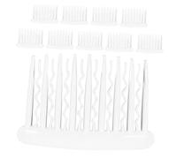 SAFIGLE 10pièces Peigne Latéral Français Transparent Lot De Accessoires Coiffure Antidérapants Pour Cheveux Bouclés Et Chignons Pour Mariages Et Occasions Spéciales