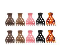 SAFIGLE 10pièces Pinces Cheveux Volumisantes Motif Fraise Pinces Antidérapantes pour Cheveux Épais Queues de Cheval Coiffage sans Chaleur