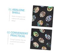 SAFIGLE 12 pièces Abalone Shell Flat Back Cabochons Oval Pendants Charms For Jewelry Making DIY Earrings And Necklaces