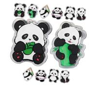 SAFIGLE 12 pièces Cute Panda Photo Clamps Small Acrylic Multi-function Clips For Parties Office Home Decor Secure Clipping Power And Sturdy Design