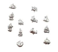 SAFIGLE 12 pièces DIY Zodiac Alloy Jewelry Pendants Mixed Style For Women Necklace And Bracelet Accessories