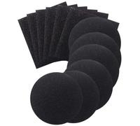 SAFIGLE 12 pièces Filtres Actif pour Bac à Compost Cuisine Lot Carrés Ronds Éliminateur Odeurs Filtre Anti-odeurs pour Poubelle de Cuisine Cartouche Filtration Composteur Maison