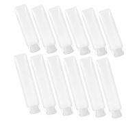 SAFIGLE 12 pièces Flacons de Voyage Cosmétiques Réutilisables Tubes Pe Squeeze avec Couvercle Étanche pour Lotion Shampooing et Gel Organisateur Pratique pour Déplacements