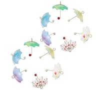 SAFIGLE 12 pièces Pendentifs Pluie Acrylique Gradient Mini Pampilles Douces pour Boucles Oreilles DIY Bracelets Colliers et Porte-clés Accessoires Léger et Coloré pour Création de Bijoux