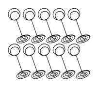 SAFIGLE 12 Pièces Porte-Cartes de Table, Base Spirale Stable | Cartes de Place et Étiquettes de Prix, Design Décoratif, Banquets et Comptoir D’accueil