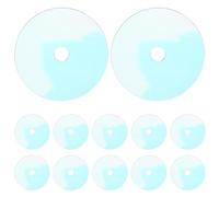 SAFIGLE 12 Pièces Porte-clés Mini Disque CD en Plastique Léger et Polyvalent, Style Rétro Vintage Créatif pour Amateurs de Musique et Collectionneurs, comme Présent pour Fête ou DIY