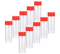 SAFIGLE 12 pièces Tubes de Prélèvement de Matières Fécales Jetables avec Bouchon à Vis Tubes Échantillonnage Portables Usage Unique pour Collecte et Analyse Échantillons