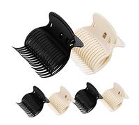 SAFIGLE 12 Pinces Crabe Cheveux en Plastique Abs pour Coiffure, Compatibles Plupart des Bigoudis Chauffants, Accessoires Pratiques pour Femmes et Filles