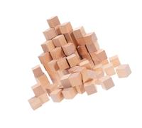 SAFIGLE 120 pièces Blocs Bois Carrés Naturels pour Peinture et Décoration Cubes Bois à Peindre pour Activités DIY Garçon Fille Texture Lisse et Compacte pour Jeu Montessori et Créativité
