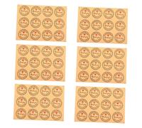 SAFIGLE 12pièces Autocollants Papier Kraft Forme De Coeur Pour Alimentaire Étiquettes Adhésives Gratuites Merci Pour Décoration De Boulangerie Et Fournitures De Papeterie