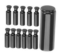 SAFIGLE 12pièces Bouchons Embouts Métalliques pour Cordons De Capuche Arrêt Sécurisé De Cordelette pour Vêtements Et Sacs Finition Noire Mate Élégants Et Pratiques