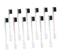 SAFIGLE 12Pièces Brosse à Sourcils Double Pointe Pinceau et Peigne de Maquillage pour Parfait Outil Pratique et