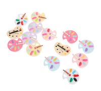 SAFIGLE 14 Pièces Accessoires de Peinture en Résine pour Bricolage, Breloques Kawaii Résistantes la Décoloration, pour Pince à Cheveux et Activités Familiales
