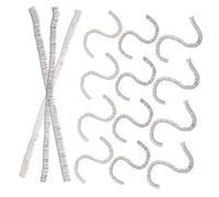 SAFIGLE 15 pièces Bandes de Cils pour Poupées Multicolores Noir Marron Faux Cils DIY pour Fabrication Artisanale