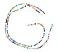 SAFIGLE 180 pièces Perles Agate Naturelles Rondes DIY Bijoux Matériaux Artisanat Accessoires pour Bracelets et Colliers