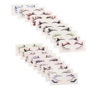 SAFIGLE 19pièces Autocollants Maquillage Toile Araignée Temporaires Pour Visage Tatouages Halloween Autocollants Maquillage Carnaval