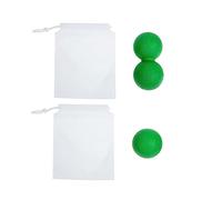 SAFIGLE 1ensemble Balle De Massage Forme De Cacahuète Pour Auto-massage Outil De Thérapie Des Fascias Relaxation Musculaire Et Post- Pour Épaules Jambes De Rangement Vert