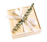 SAFIGLE 1ensemble Boîte Souvenir Romantique Raffia Pour Graduation Coffret Créatif Bois Avec Accessoires Aléatoires Pour Offrir à Vos Proches
