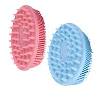 SAFIGLE 1ensemble Brosse De Bain Silicone Pour Set De Double Face Massage Scalp Exfoliation Et Nettoyage Douceur