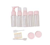 SAFIGLE 1ensemble Flacon De Vaporisateur Cosmétique De Voyage Bouteille De Distributeur Liqiud Rose Pour Shampooing Lotion Et Huiles Essentielles Rechargeable Et Portable