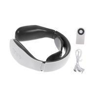 SAFIGLE 1ensemble Masseur Cervical Portable à Chaleur Électromagnétique Outil De Massage Pratique Pour Soulager Tensions Maison La Voiture Et Lors Activités Plein Air Blanc
