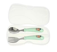 SAFIGLE 1ensemble Set De Couverts Garçon Fille Acier Ensemble Portable De Cuillère Et Fourchette Avec Boîte De Rangement Design Cartoon Pour Garçon Fille Pour Apprentissage De