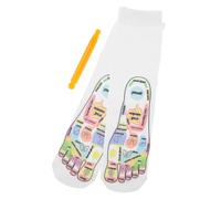 SAFIGLE 1ensembles Chaussettes De Réflexologie Avec Outils De Massage Et Cartes Acupression Pour Détente Chaussettes Élastiques Pour Massage Des Optimal