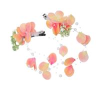 SAFIGLE 1Paire Barrettes Décoratives à Fleurs Artificielles Épingles à Cheveux Légères pour Mariée Accessoires Élégants avec Pompons pour Cérémonies et Réceptions