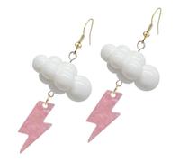 SAFIGLE 1paire Boucles Oreilles Avec Éclairs Créoles Pendantes Pour Style Parfaites Pour Soirées Et Occasions Décontractées