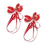 SAFIGLE 1paire Épingles à Cheveux Forme De Pour Petites Filles Accessoires De Coiffure Traditionnels Chinois Pour Nouvel An Tenues Décorations Élégantes Et Festives Pour Les