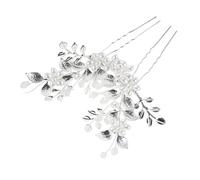 SAFIGLE 1paire Peigne à Cheveux Pour Mariée Avec Perles Imitation Et Strass Accessoire Élégant Pour Coiffure De Mariage Décoration Multifonctionnelle Pour Divers Thèmes De